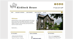 Desktop Screenshot of kirkbeckhouse.co.uk